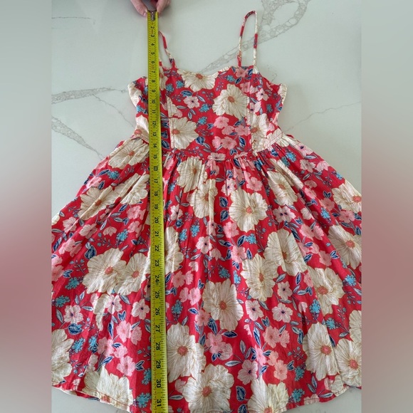 EUC. Aerie Floral Red and Pink mini Dress Sz xsm - Picture 7 of 7